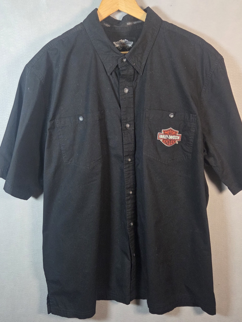 Harley-Davidson short sleeve button-up work shirt (M707)